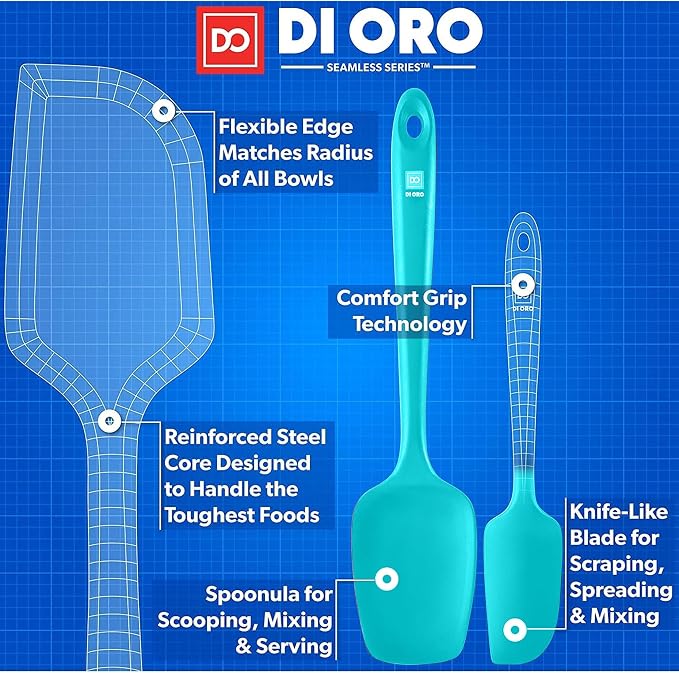 DI ORO Silicone Spatula Set - Image 4