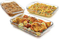 Libbey Baker's Basics 3-Piece Rectangular Glass Casserole Baking Dish Set by Libbey