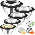 TeamFar Mixing Bowls, Stainless Steel Salad Serving Bowl by TeamFar
