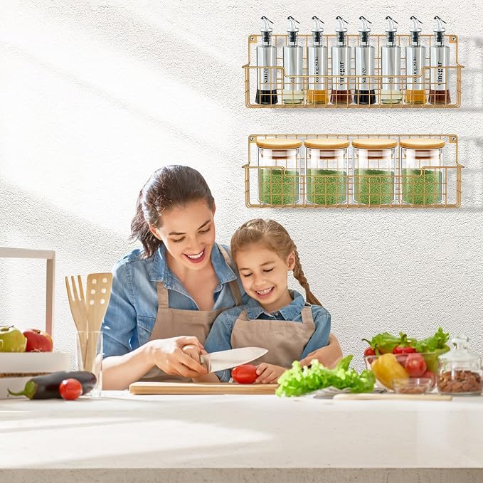 Spice Rack, Metal Spice Holder Shelf - Image 8