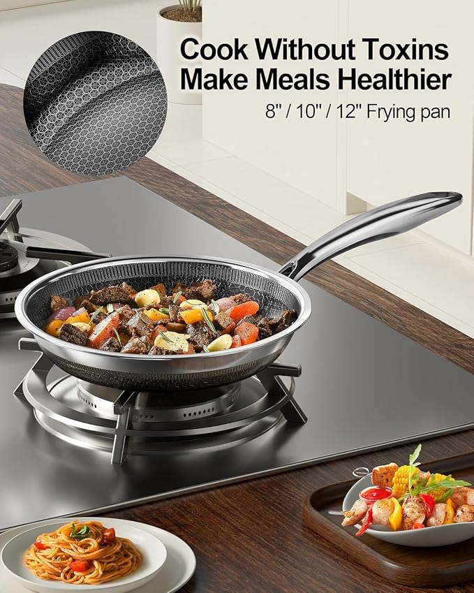 FogDream 8, Honeycomb Hybrid Nonstick Skillet - Image 3