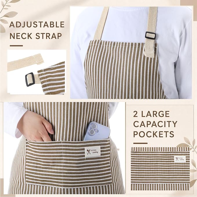 Janmercy 24 Pcs Aprons for Women Men - Image 5