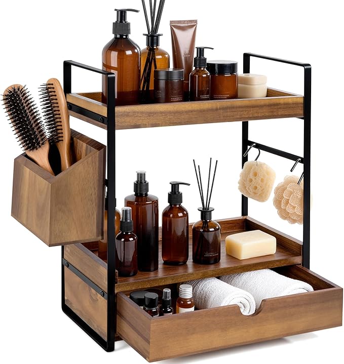 2-Tier Bathroom Counter Organizer by Unknown