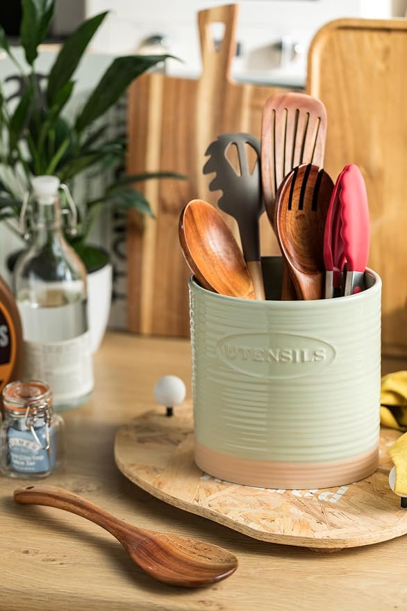 YHOSSEUN Kitchen Utensil Holder, Ceramic Utensil Holder - Image 4