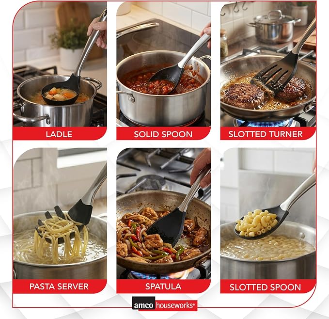 Amco 6-Piece Nylon Utensil Set - Image 6