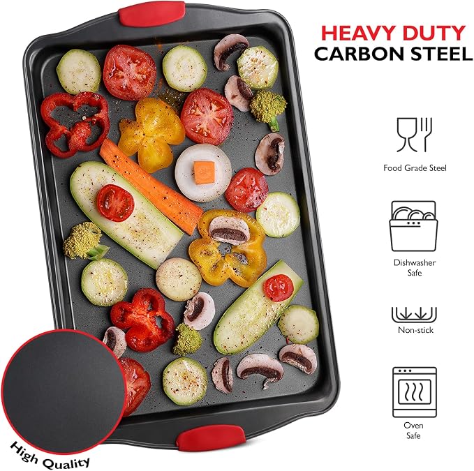 Baking Sheet Set, 3-Piece Cookie Sheet Set - Image 6