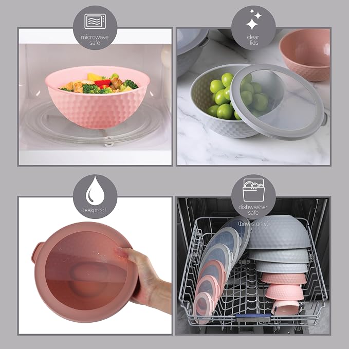 COOK WITH COLOR Mixing Bowls with Lids - Image 9