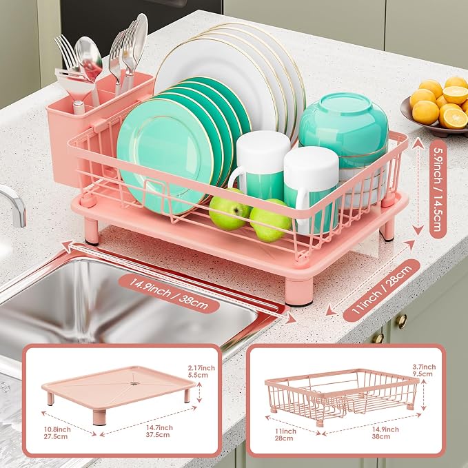 GAOKASE Dish Drying Rack, Stainless Steel-Dish Rack, Dish Racks - Image 3