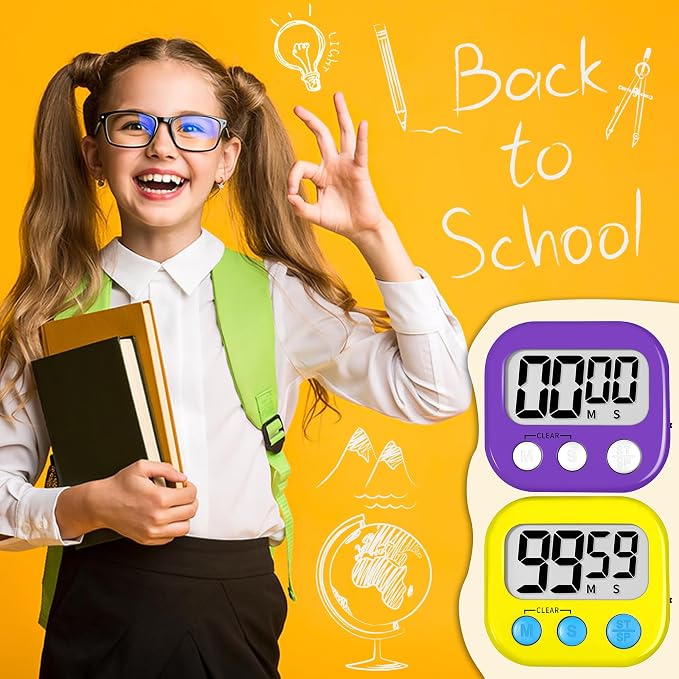 ZILLEEN Classroom Timer for Kids Teachers 2 Pack Digital Timers - Image 6
