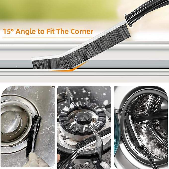 12Pcs Crevice Cleaning Brush Set, Hard Bristle Gap Cleaning Tools, Window & Car - Image 5