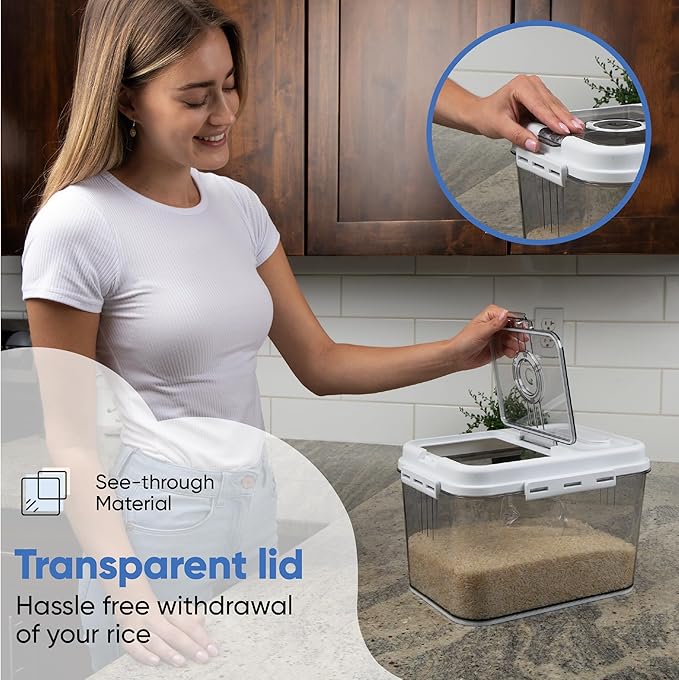 Chef's Path Extra Large Airtight Rice Storage Container - Image 5