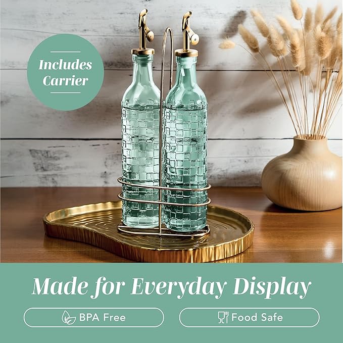 COOK WITH COLOR Glass Olive Oil Bottle Dispenser - Image 6