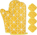 AUAUY Oven Mitts and Potholders BBQ Gloves-Oven Mitts and Pot Holders by AUAUY