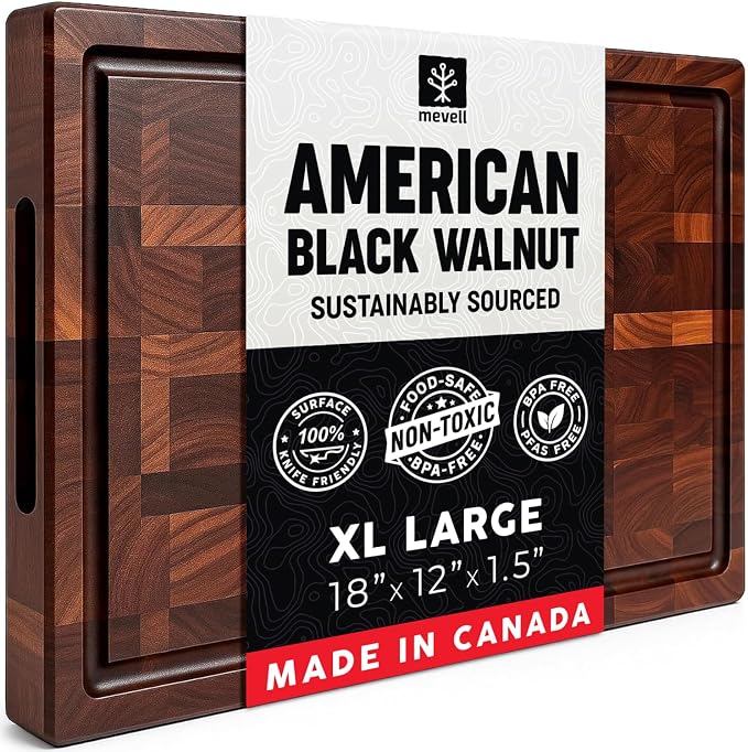 Mevell Walnut Wood Cutting Board by Mevell
