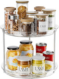 LAMU 2 Tier Lazy Susan Turntable Organizer by YourHome-OrganizationHelper