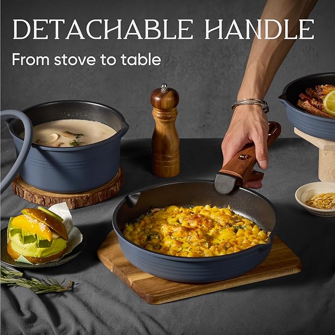 CAROTE 30-Piece Titanium Cookware Set, Nonstick Pots and Pans Set - Image 6