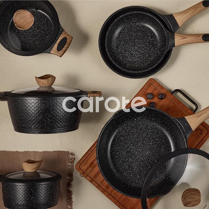 CAROTE 26PCS Pots and Pans Set Non Stick, Cookware Set Pots and Pans Induction - Image 9