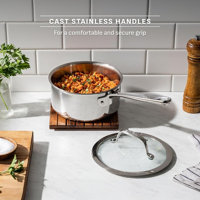 T-Fal Pro Tri-Ply Stainless Steel Sauce Pan - Image 4