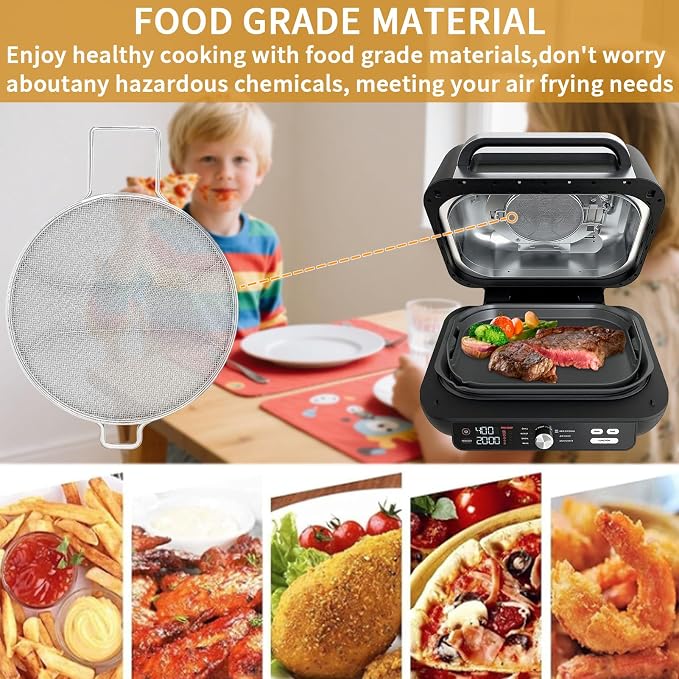 Splatter Shield for Ninja Foodi Smart XL Pro 7-in-1 Indoor Grill, Replacement - Image 9