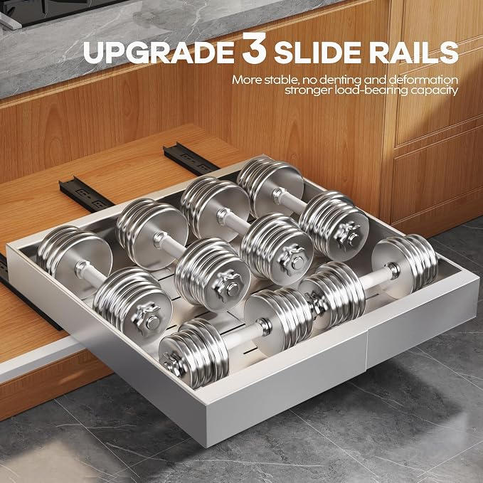 Seinloes 2Pack Expandable Pull Out Cabinet Organizer 21"Deep - Image 5