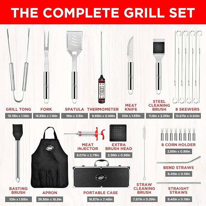 Kaluns 32 Psc Grilling Accessories, Dad Gifts - Image 4