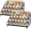 Bunoxea Spice Rack 4 Tier Kitchen Cabinet Organizer, Countertop Spice Rack by Bunoxea