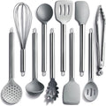COOK WITH COLOR Silicone Cooking Utensils, Kitchen Utensil Set, Cooking Utensils by CookwithColor