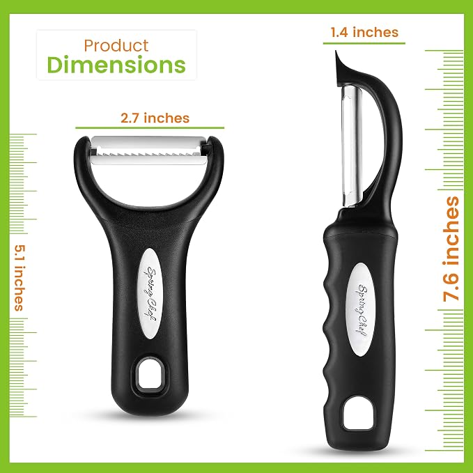 Spring Chef Swivel & Vegetable Julienne Peeler Set - Image 8