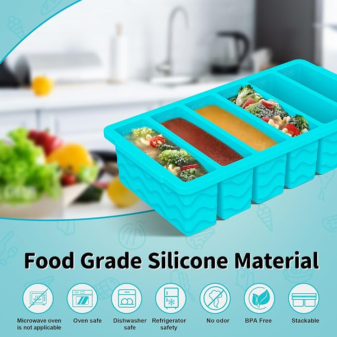 2-Pack Silicone Freezer Trays - Image 2