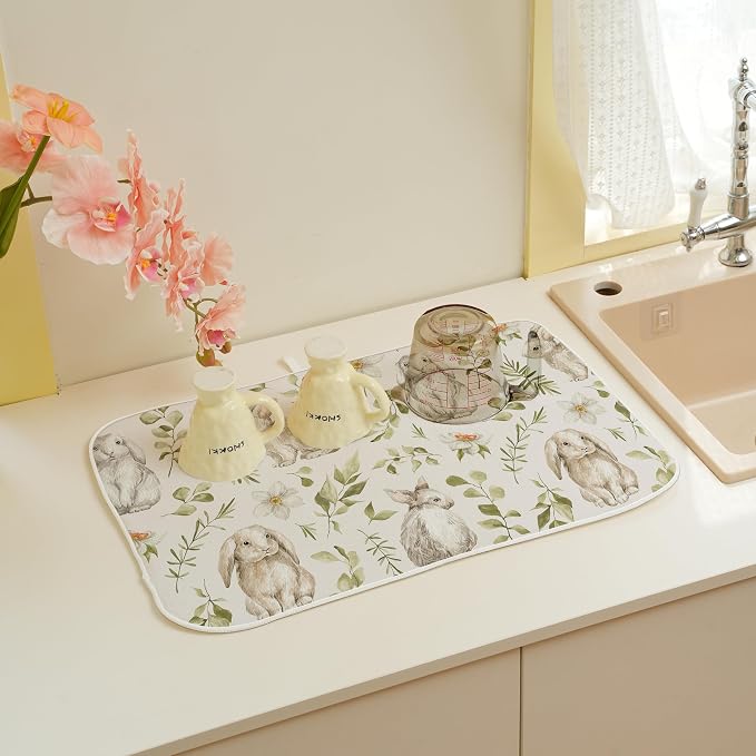 Spring Dish Drying Mat 18x24 Inches - Image 4