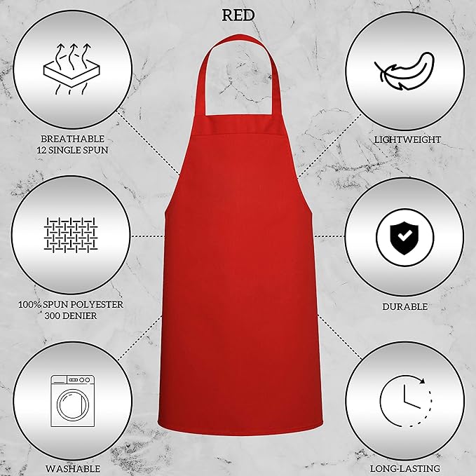 GREEN LIFESTYLE 12 Pack Bib Apron - Image 4