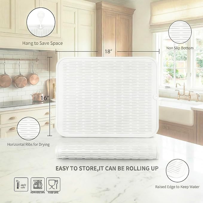 MicoYang Silicone Dish Drying Mat - Image 2
