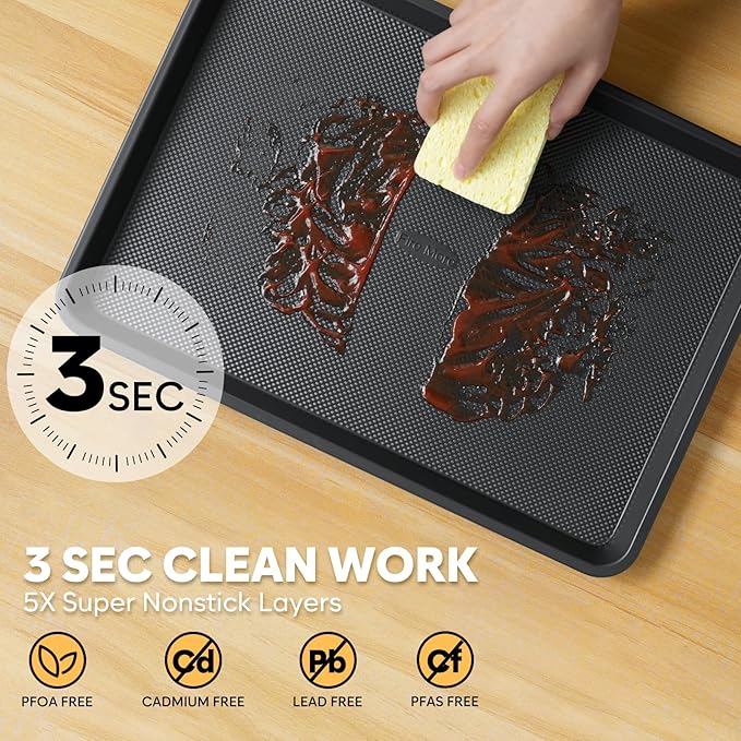 Half Sheet Pan 17.3” x 13.1”, Cookie Sheets - Image 5