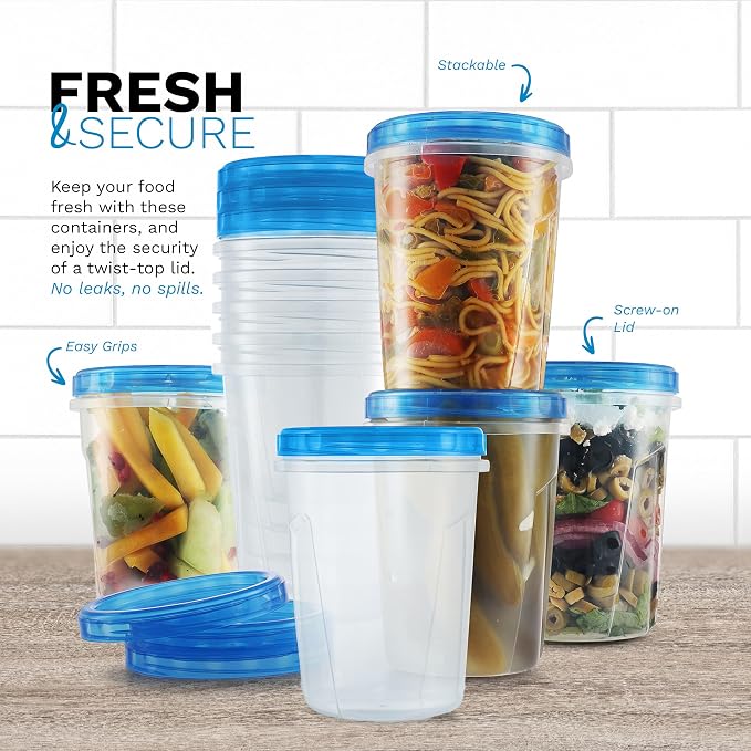 Tafura 6 Pack Leakproof Freezer Containers - Image 3