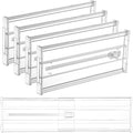 Vtopmart 4 Pack 6" Tall Upgrade Drawer Dividers by Vtopmart