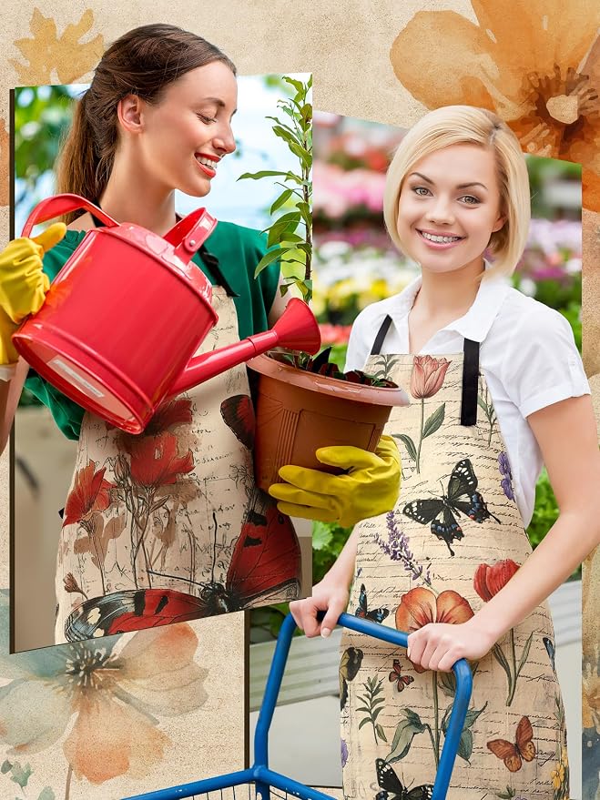 Bencailor 6 Pcs Spring Kitchen Aprons - Image 6