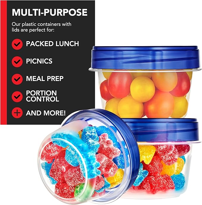 Stock Your Home 4oz Plastic Containers - Image 6
