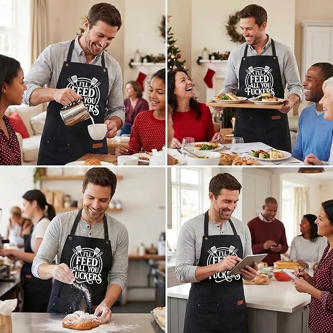INNORU I'll Feed All You Fuckers Sign Apron - Image 8