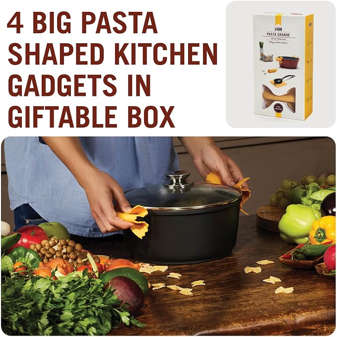 Pasta Grande - Fun Pasta Shaped Silicone Kitchen Tools in a Gift Box / 4 of our - Image 2