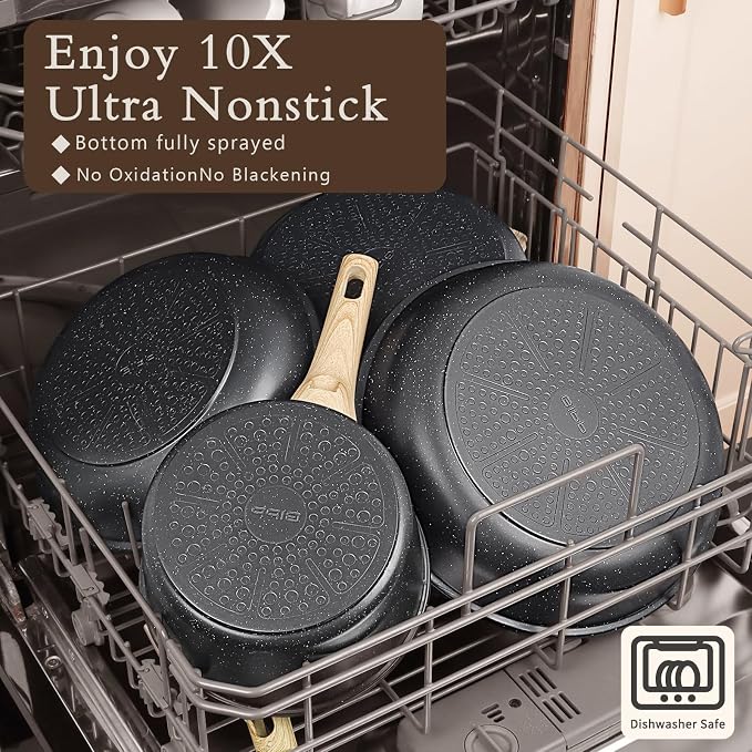 GiPP Ceramic Pots and Pans Set Non Stick - Image 3