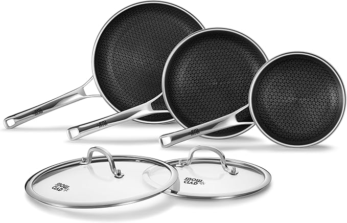 OATOFP Non Stick Frying Pans Set by UltimateCookwareDestination