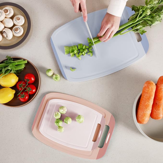 Neoflam Microban Protection Cutting Board 3 Piece Set, Stain & Odor/BPA Free - Image 4