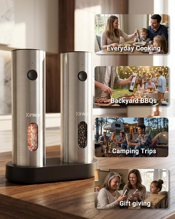 Electric Salt and Pepper Grinder Set - Image 9