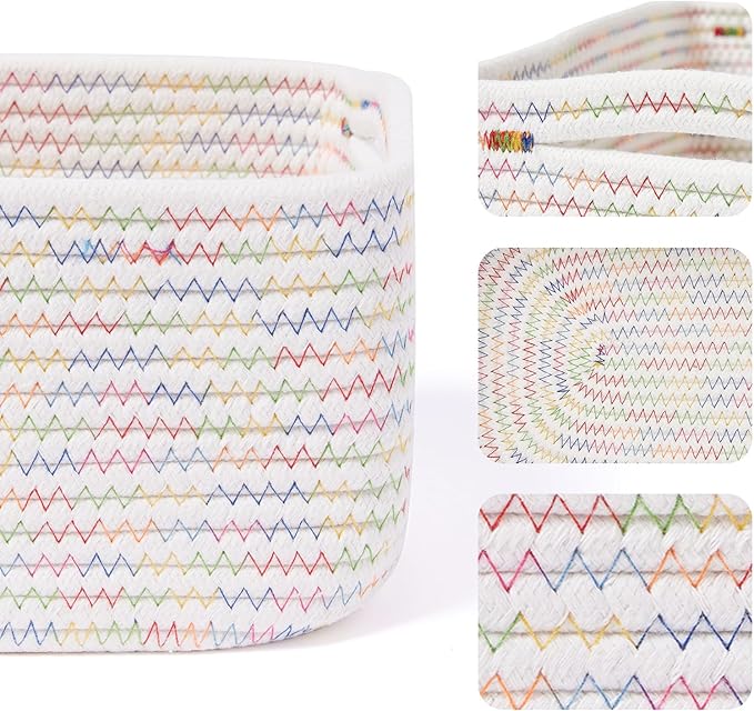 MiniArk Small Storage Baskets for Organizing | Closet Organizer Bins | Shelf - Image 2