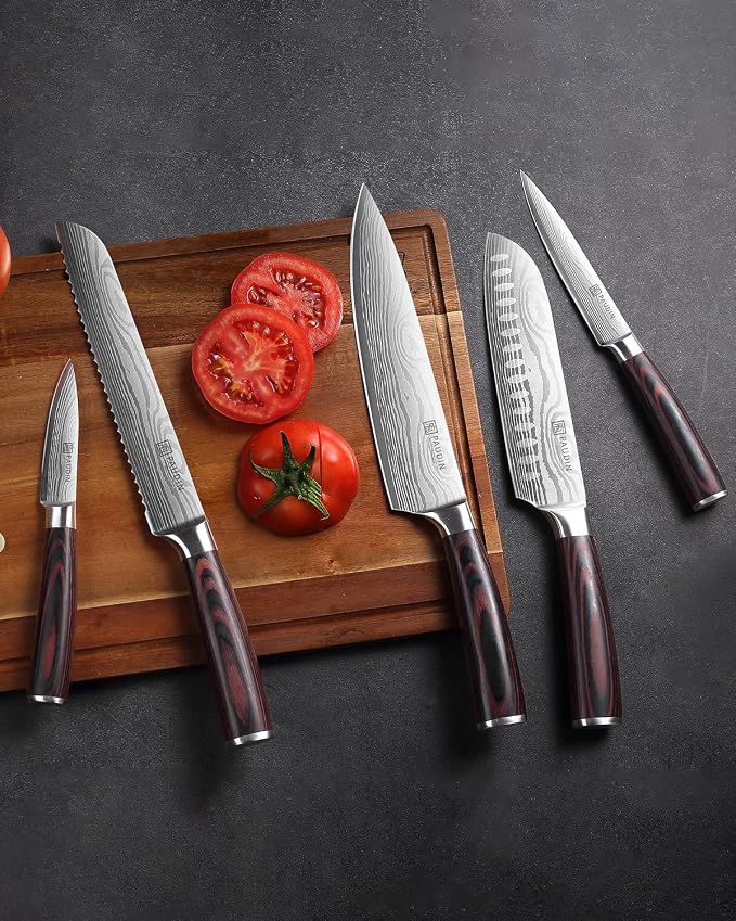 PAUDIN Knife Set, Stainless Steel Chef Knife Set - Image 8