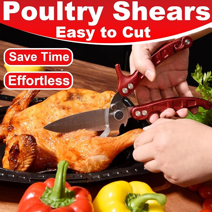 Heavy Duty Poultry Shears Scissors, Kitchen Shears - Image 4