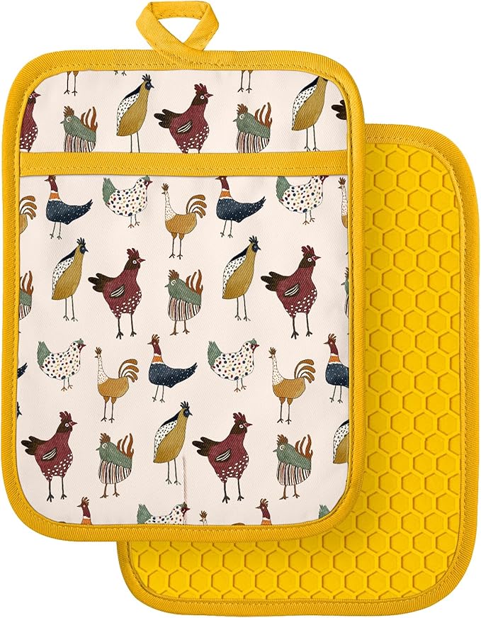 Slohif Silcone Chicken Pot Holders by Slohif