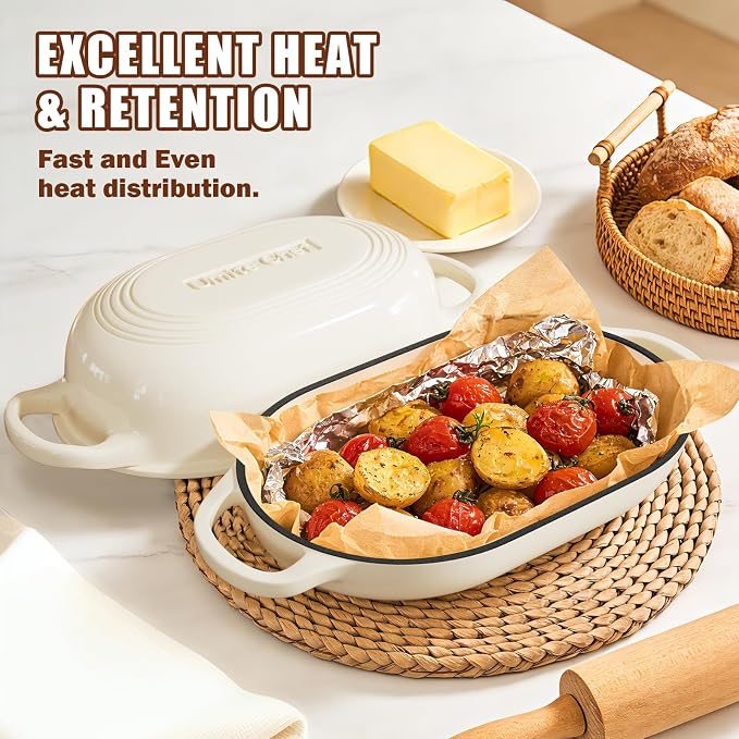 Enameled Cast Iron Dutch Oven for Bread Baking - Image 7