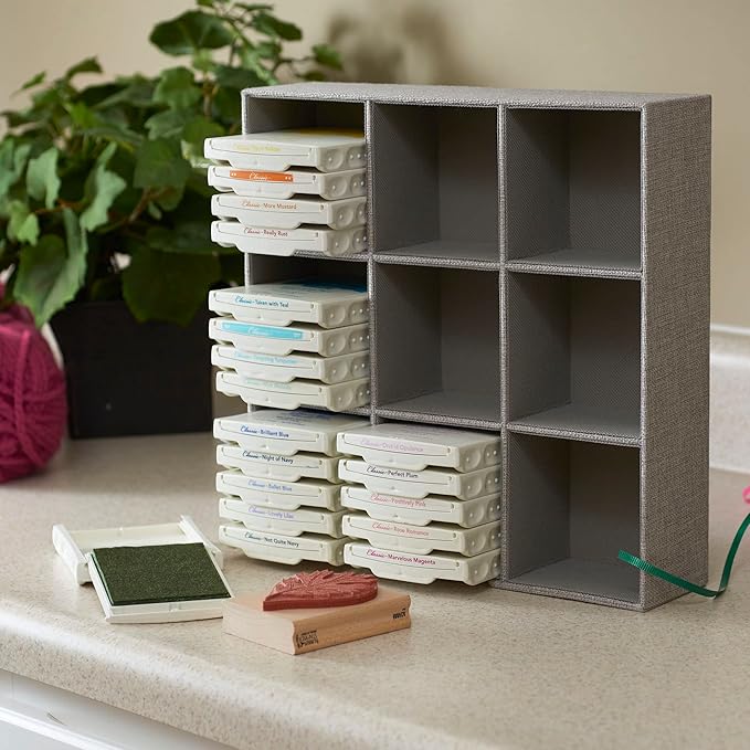 Household Essentials Grey 728-1 Deep 9 Section Drawer Organizer Box - Image 3