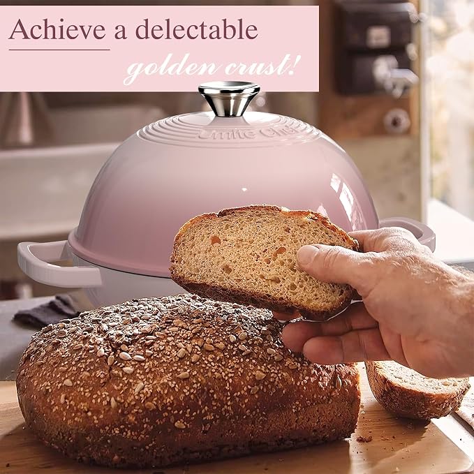 Cast Iron Dutch Oven Pot with Lid, Round Bread Oven - Image 7